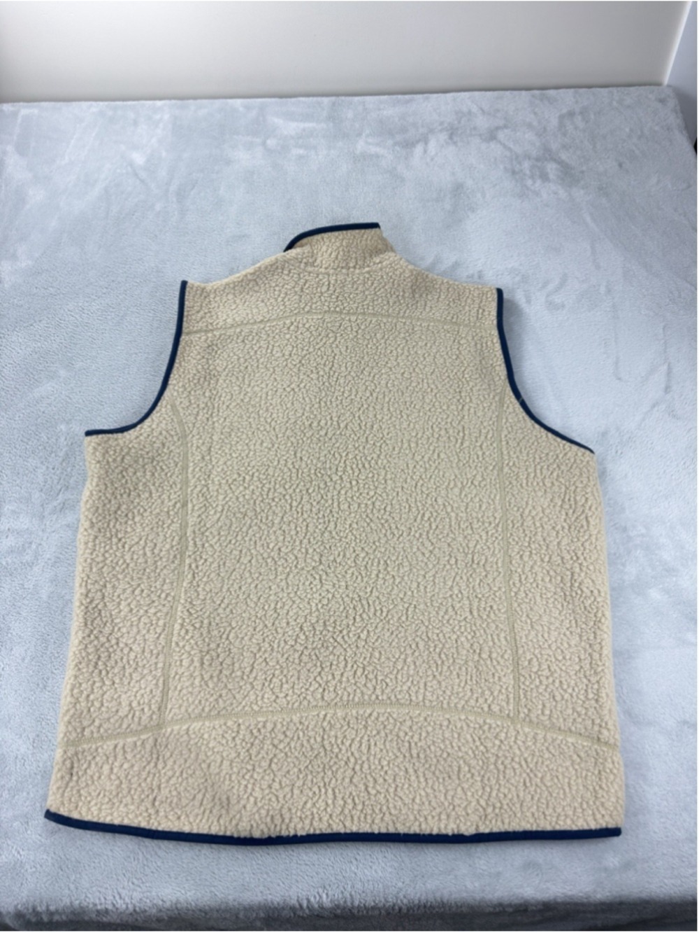 Patagonia Mens XXL Retro Pile Fleece Vest Pelican Smolder Blue - Picture 14 of 15